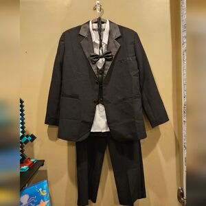 Classic Charcoal Kids Blazer Set